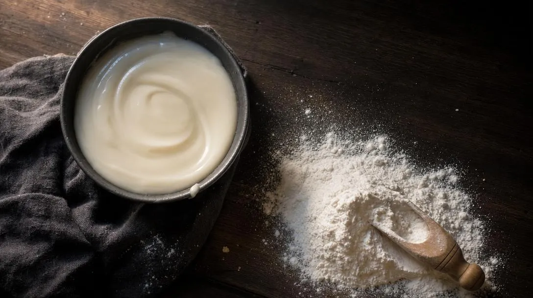 Photo éditoriale illustrant l'article : crème de riz ou farine de riz