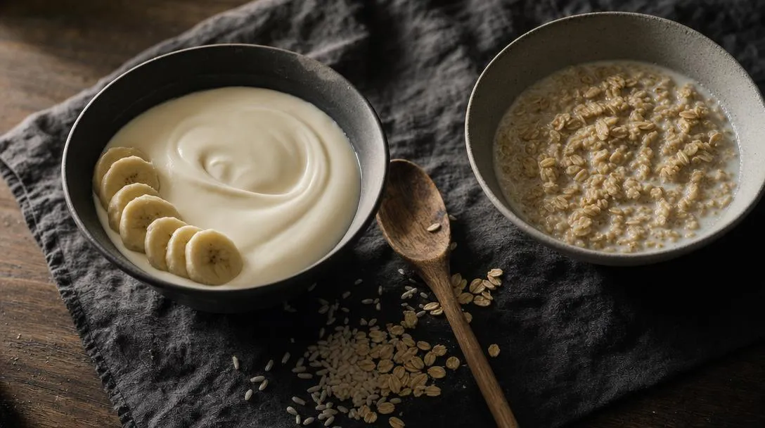 Photo éditoriale illustrant l'article : crème de riz vs avoine